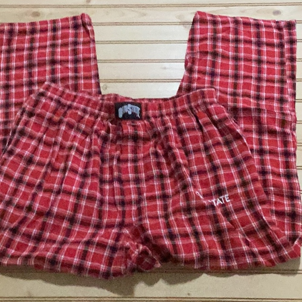 College Concepts Sport Sleepwear Ohio State Red Plaid Flannel PJ Sleep Pant L